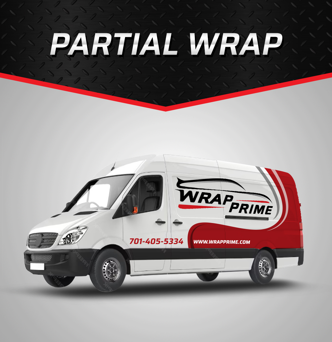 Partial vehicle wrap <span>$1550 to $3500</span>